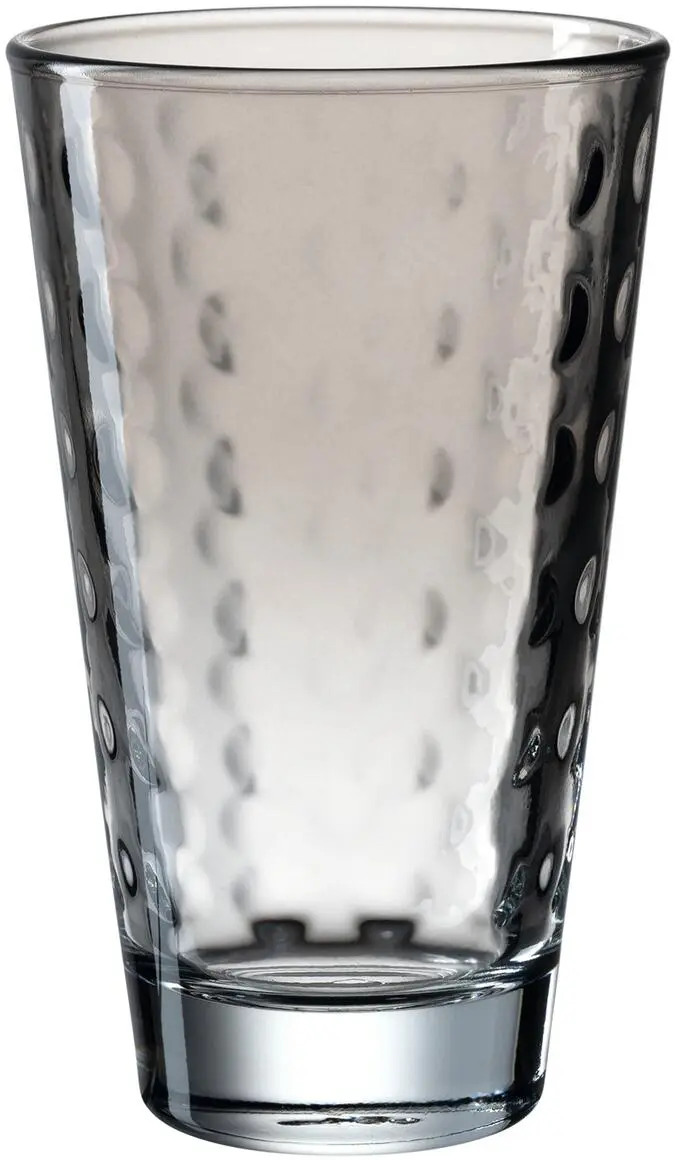 Leonardo Trinkglas OPTIC 300 Ml Grau, 6er-Set 1 Leonardo Trinkglas OPTIC 300 Ml Grau, 6er-Set