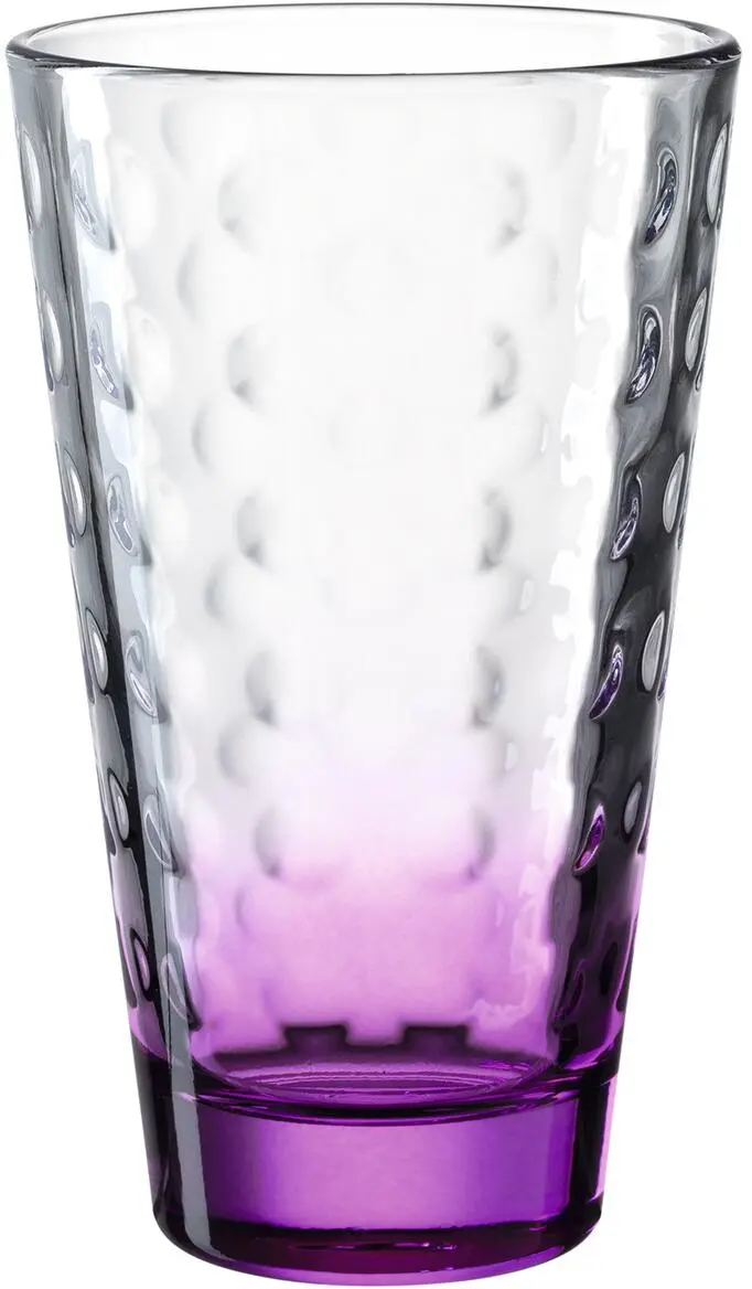 Leonardo Trinkglas OPTIC 300 Ml Violett, 6er-Set 1 Leonardo Trinkglas OPTIC 300 Ml Violett, 6er-Set