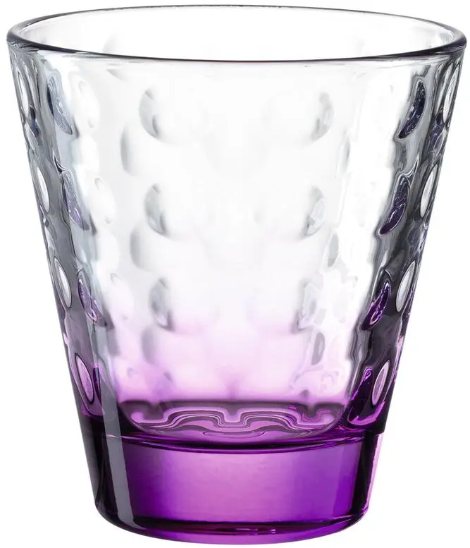 Leonardo Trinkglas OPTIC 215 Ml Violett, 6er-Set 1 Leonardo Trinkglas OPTIC 215 Ml Violett, 6er-Set