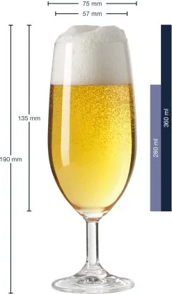 Leonardo Bierglas DAILY 360 Ml, 6er-Set -Kaffee Espresso Verkäufe 210 063318 1 K