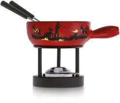 Kuhn Rikon Mini Käsefondue Set Alphornbläser 15cm -Kaffee Espresso Verkäufe 211 32033 psf