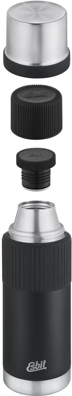 Esbit SCULPTOR Edelstahl Isolierflasche, Mit Manschette,1L, Schwarz -Kaffee Espresso Verkäufe 219 VF1000SC SL BK 4