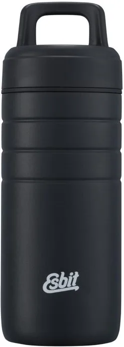 Esbit MAJORIS Edelstahl Thermobecher Mit Isolierverschluss, 450ML, Schwarz