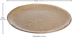 Leonardo Tellerset MATERA 12-teilig Beige Keramik -Kaffee Espresso Verkäufe 221 026045 1 K