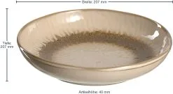 Leonardo Tellerset MATERA 12-teilig Beige Keramik -Kaffee Espresso Verkäufe 221 026045 2 K