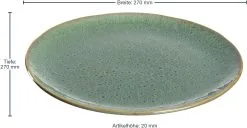 Leonardo Tellerset MATERA 12-teilig Grün Keramik -Kaffee Espresso Verkäufe 221 026046 1 K