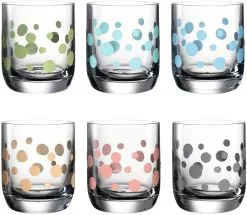 Leonardo Trinkglas DAILY 6 Stück Sortiert 320 Ml Punkte