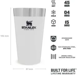 Stanley Adventure Pint 0,47l, Weiß -Kaffee Espresso Verkäufe 222 669402 web3