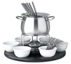 Spring Fondue Set Carousel In Schwarz