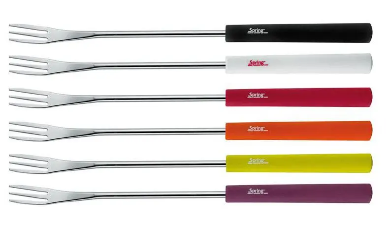 Spring Käsefondue-Gabeln Basic, 6 Stück, Bunt 1 Spring Käsefondue-Gabeln Basic, 6 Stück, Bunt