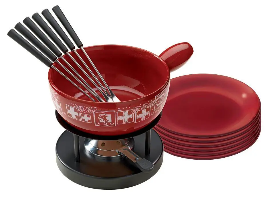 Kuhn Rikon Käsefondue Set Suisse, 15-teilig 1 Kuhn Rikon Käsefondue Set Suisse, 15-teilig