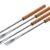 Kuhn Rikon Fonduegabeln Mit Holzgriff, 4-er-Set
