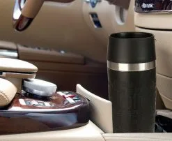 Emsa Isolier-Trinkbecher Mit Manschette Travel Mug In Schwarz -Kaffee Espresso Verkäufe 351674 Deko 01 2