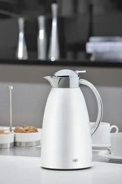 Alfi Isolierkanne Gusto Metall In Polar Weiß -Kaffee Espresso Verkäufe 3521219100 PR