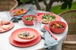 Koziol Teller Groß, 4er-Set In Coral -Kaffee Espresso Verkäufe 5005 5006 5004 CLUB 8003 KLIKK 704 10