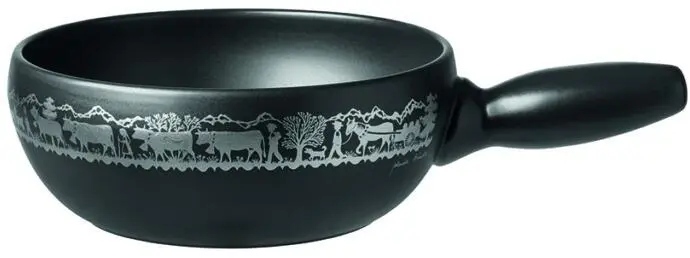 Stöckli Käsefondue-Set Tradition Alpaufzug In Schwarz 2 Stöckli Käsefondue-Set Tradition Alpaufzug In Schwarz – Bild 2