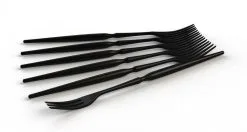 Stöckli Fonduegabeln Aus Kunststoff In Schwarz, 6-er Set