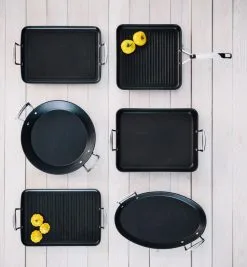 Le Creuset Aluminium-Antihaft-Grillplatte Mit Rillen -Kaffee Espresso Verkäufe Aluminium Antihaft Spezialformen Sortimentsuebersicht 2 l