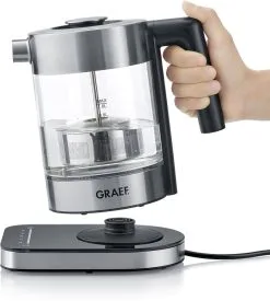 Graef Glaswasserkocher WK350 Mit Temperatureinstellung & Teesieb -Kaffee Espresso Verkäufe Graef WK350 Zentralkontakt