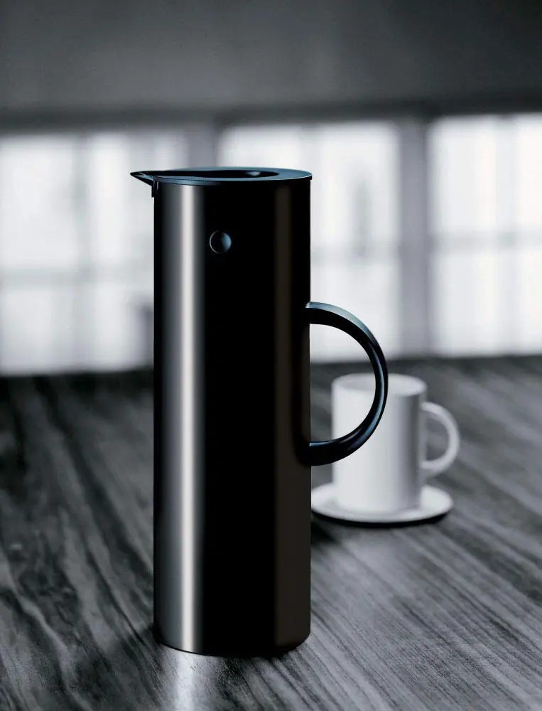 Stelton Isolierkanne EM77 1 L In Schwarz 2 Stelton Isolierkanne EM77 1 L In Schwarz – Bild 2