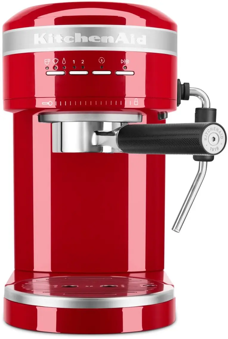 KitchenAid Halbautomatische Espressomaschine ARTISAN In Empire Rot 1 KitchenAid Halbautomatische Espressomaschine ARTISAN In Empire Rot