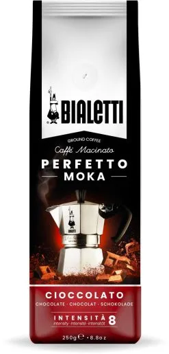 Bialetti Gemahlener Kaffee Perfetto Moka Cioccolato 250g