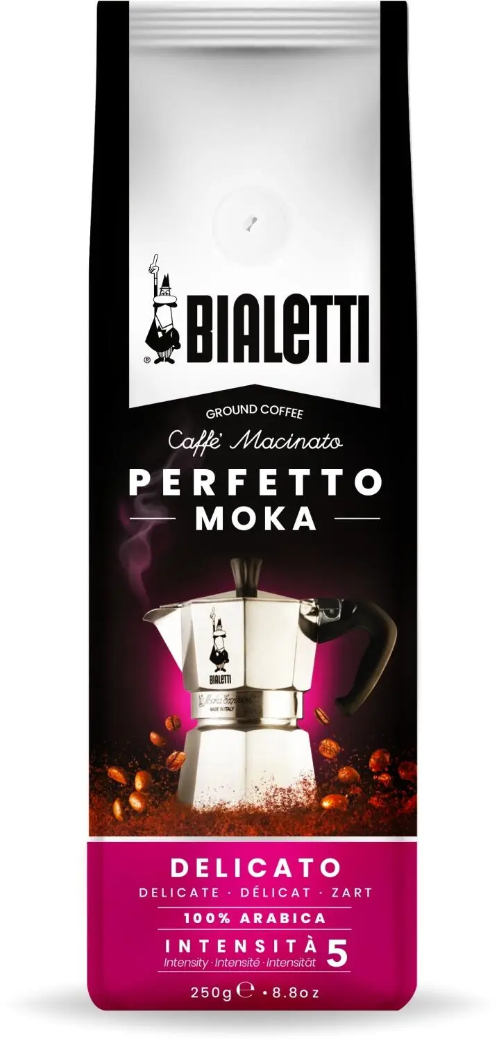Bialetti Gemahlener Kaffee Perfetto Moka Delicato 250g 1 Bialetti Gemahlener Kaffee Perfetto Moka Delicato 250g
