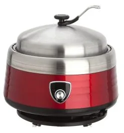 Allgrill Holzkohlegrill Vulcano In Rot