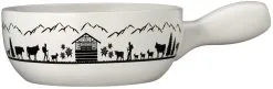 Spring Fondue Caquelon Montana In Weiß/schwarz